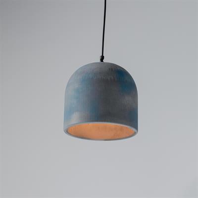 Büyük Mavi Pas Dokulu Beton Tavan Aydınlatma