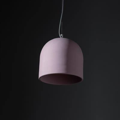 Büyük Pembe Beton Tavan Aydınlatma