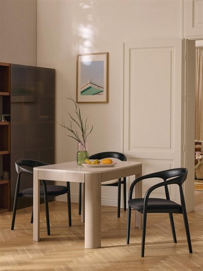 Camille Masif Dişbudak Ahşap Kollu Yemek Sandalyesi