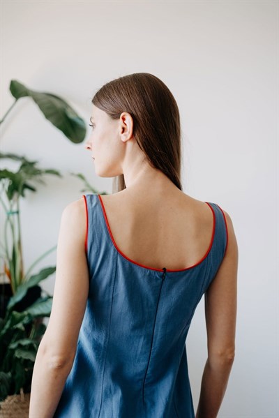 Cecilia Blue Elbise