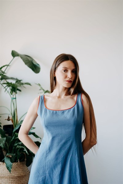 Cecilia Blue Elbise