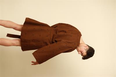 Ehram Ceviz Motif Kimono