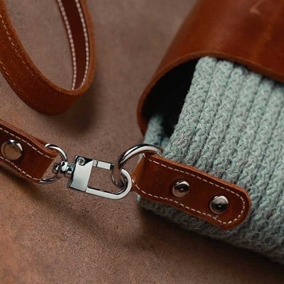 Chaja - Deri Detaylı Mint Çanta