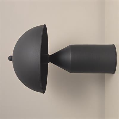 Charcitoal Mushroom Antrasit Gri Dekoratif Masa Aydınlatması