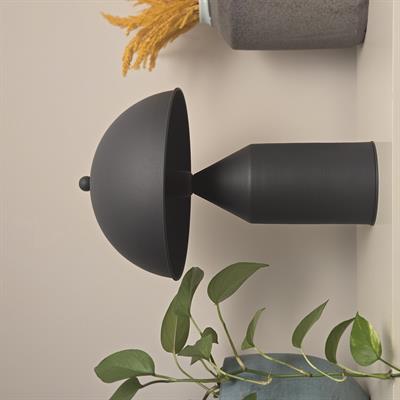 Charcitoal Mushroom Antrasit Gri Dekoratif Masa Aydınlatması