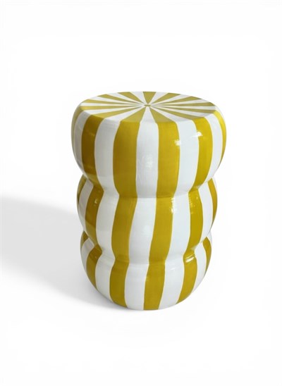 Çizgili Bubble Seramik Sehpa