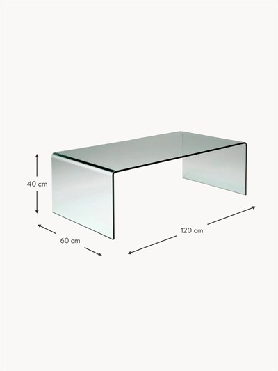 Club Cam Orta Sehpa Modern Minimalist Tasarım, 120 cm