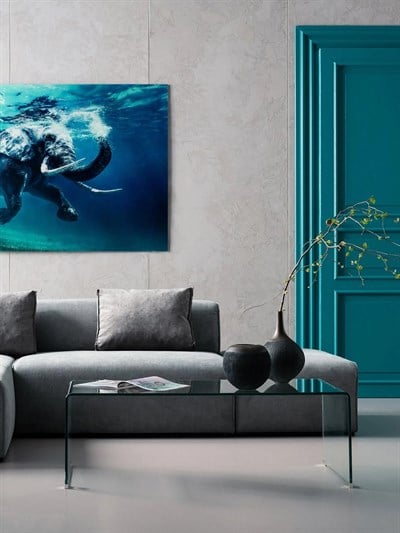 Club Cam Orta Sehpa Modern Minimalist Tasarım, 120 cm
