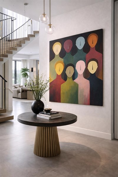 Çokluk İçinde El Yapımı Tablo