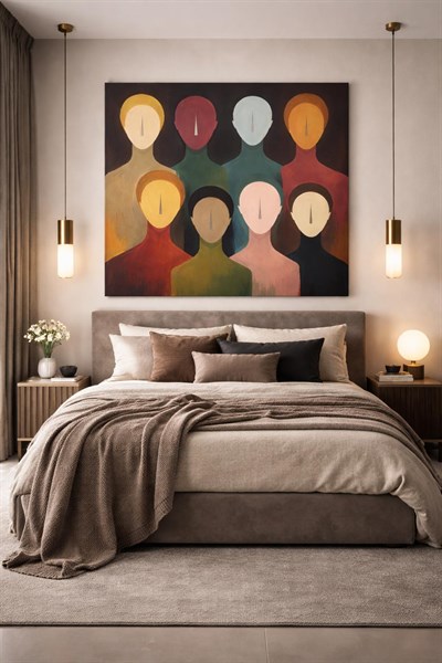 Çokluk İçinde El Yapımı Tablo