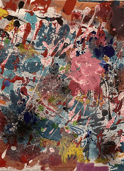 Color storm under the sea