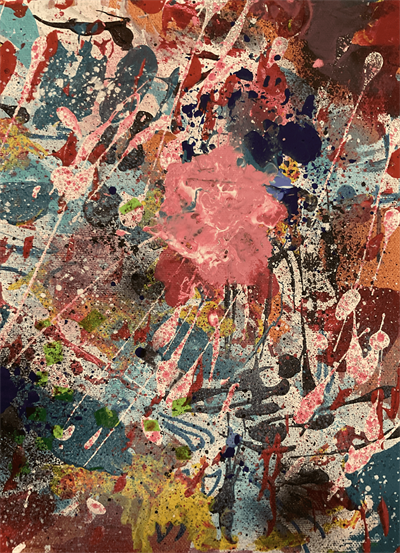 Color storm under the sea