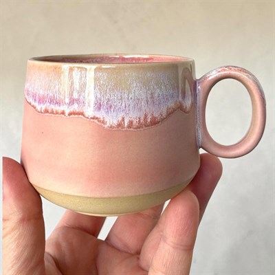 Corto Pink Sunset Stoneware Kupa