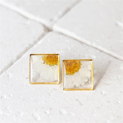 Daisy - Saydam Kare Küpe