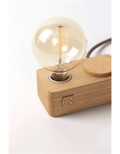 Dimmerli Ahşap Masa Lambası