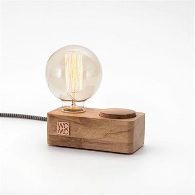 Dimmerli Zeytin Ahşap Masa Lambası