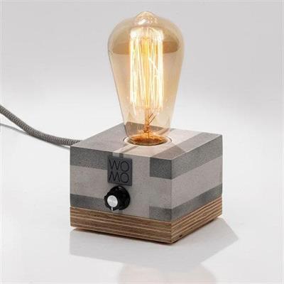 Dimmerli Circuit Antresit Beton Masa Lambası - Silindir