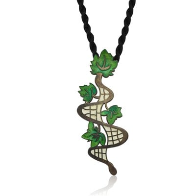 Dionisos Yeşil Mineli Kolye