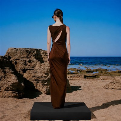 Dra Draped Maxi Dress