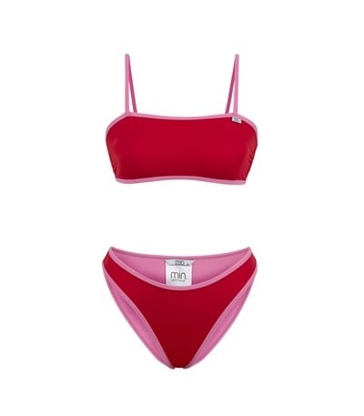 Düz Bikini Üstü - Kırmızı / Everywhere