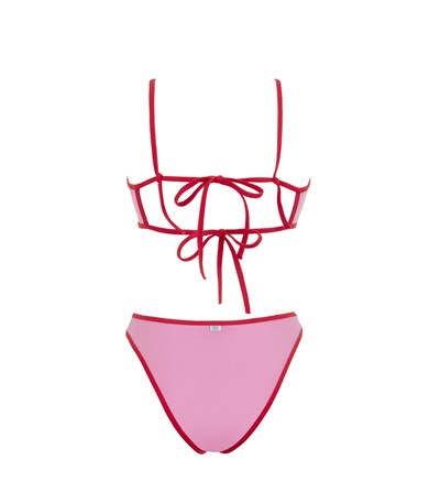 Düz Bikini Üstü - Pembe / Everywhere