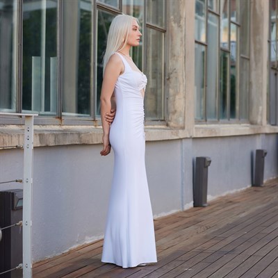 Dyre Bustier Detailed Maxi Dress