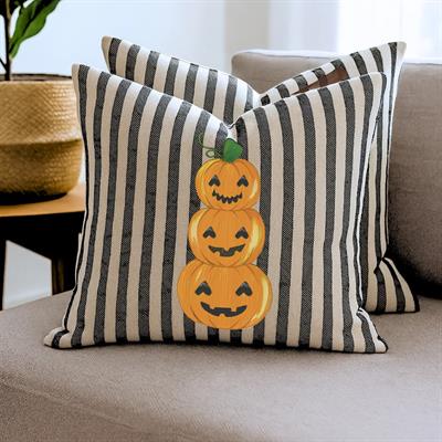 El Boyama Halloween Kırlent Kılıfı 2li
