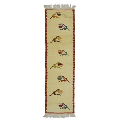 El Dokuma Uşak Kilim Runner 40x150 cm