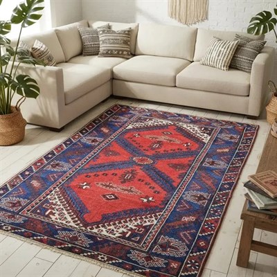 El Dokuma Vintage Döşemealtı Halısı 130x200 cm