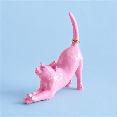 Esneyen Kedi Yüzük Düzenleyici | Pastel Pembe