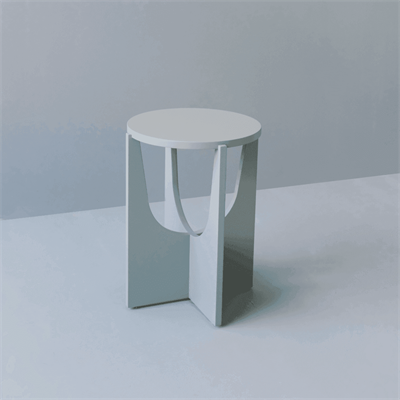 Flat Lacquer Small Sehpa