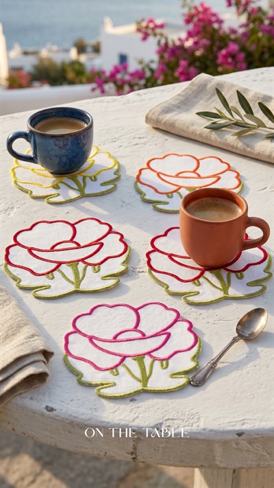 Fleur Bardak Altlığı Seti