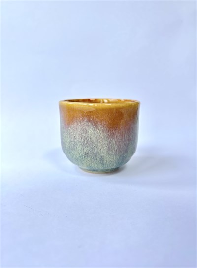 Peach Stoneware Türk Kahvesi Fincanı