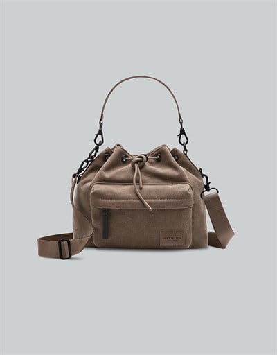 Gaston Luga Splash Bucket Crossbody Çanta - Kahverengi