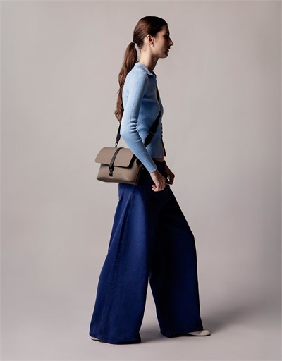 Gaston Luga Splash Crossbody Medium Çanta - Kahverengi