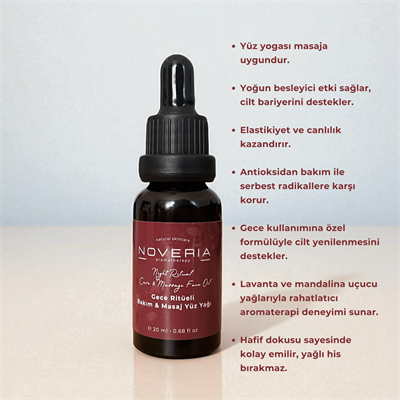 Gece Ritüeli Bakım ve Masaj Yüz Yağı - 20 ml