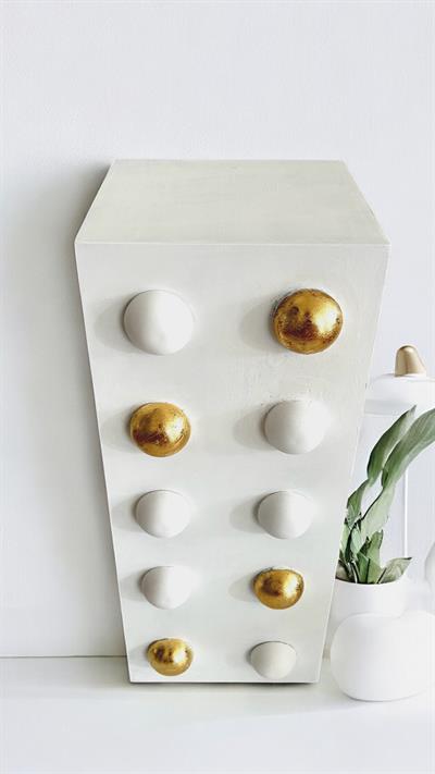 Gold Detay Ahşap Sehpa