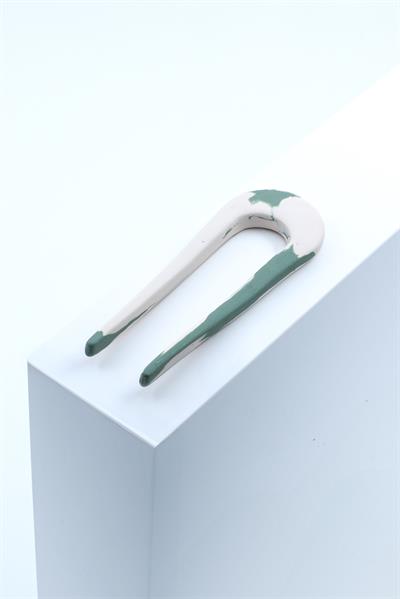Grass Porselen Hair Pin