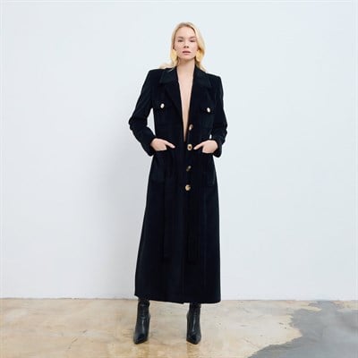 Greta Velvet Maxi Coat