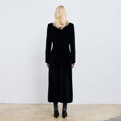 Greta Velvet Maxi Coat