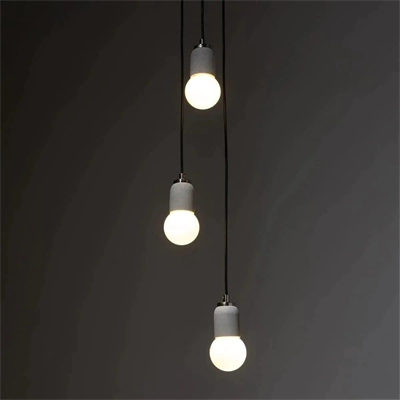 Gri Silindir Beton 3lü Sarkıt Aydınlatma