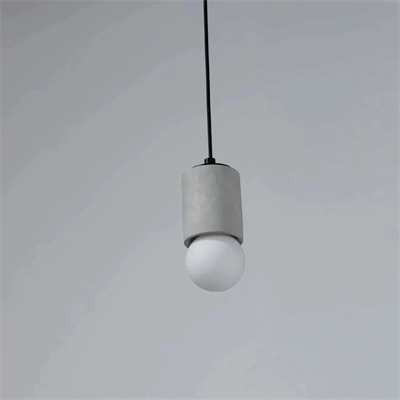 Gri Silindir Beton Sarkıt Aydınlatma