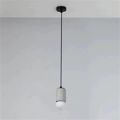 Gri Silindir Beton Sarkıt Aydınlatma