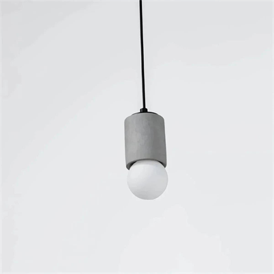 Gri Silindir Beton Sarkıt Aydınlatma