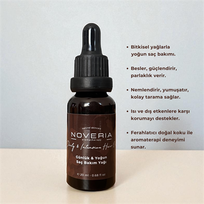 Günlük ve Yoğun Saç Bakım Yağı - 20 ml