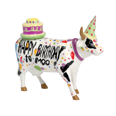 Happy Birthday To Moo! - El Yapımı Dekoratif İnek Figürü