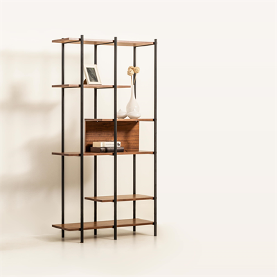 Harmonia Kitaplık Ahşap Raf Metal Çerçeve - 95 cm