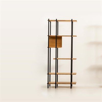 Harmonia Kitaplık Ahşap Raf Metal Çerçeve - 75 cm
