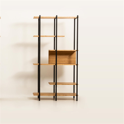Harmonia Kitaplık Ahşap Raf Metal Çerçeve - 95 cm