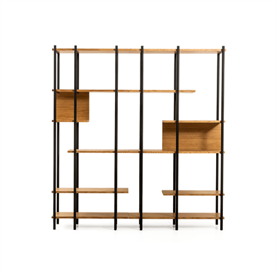 Harmonia Kitaplık Ahşap Raf Metal Çerçeve - 170 cm
